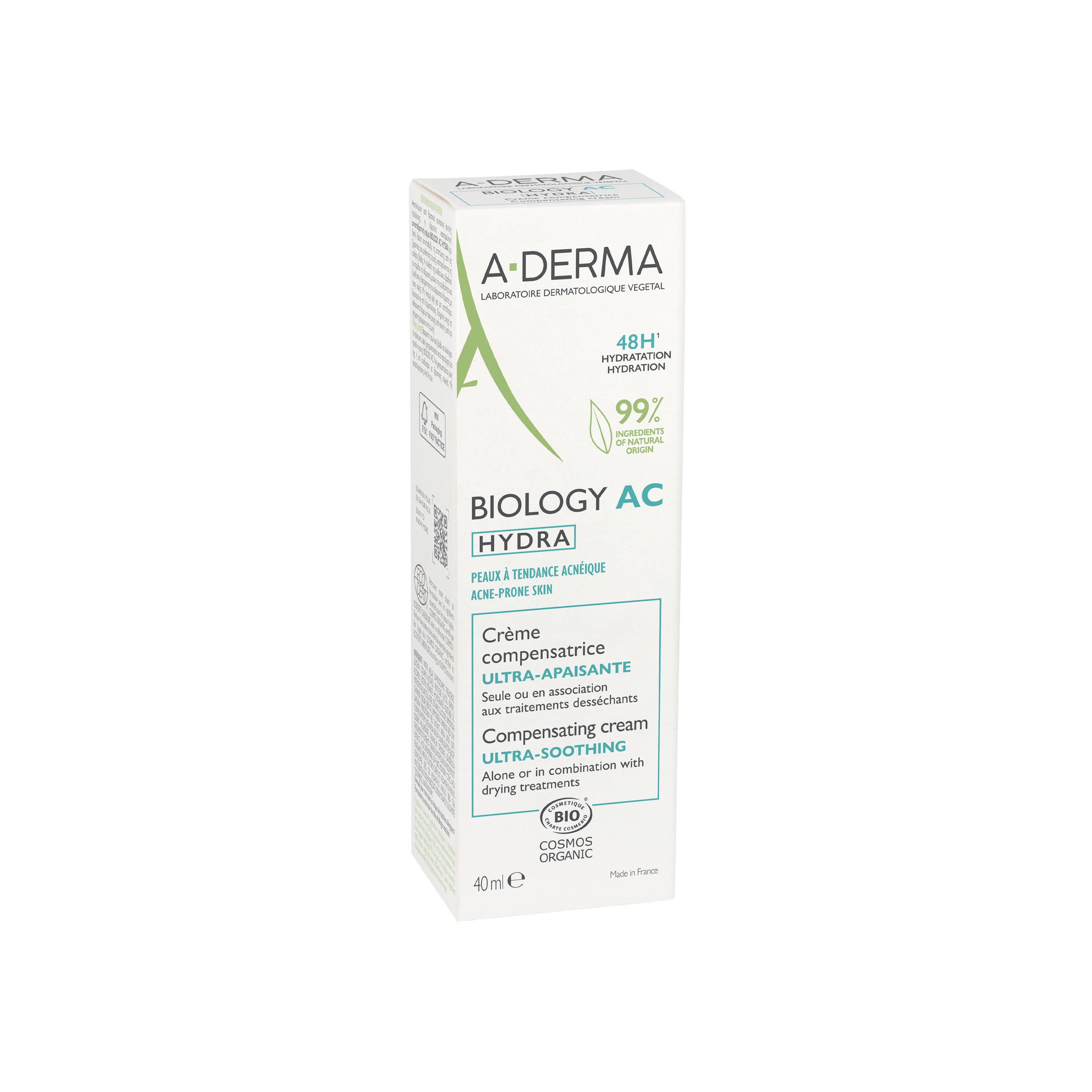 A-Derma Biology AC Hydra - Crema Compensatrice Ultra-Lenitiva 40 ml