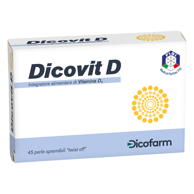 Dicofarm Dicovit D Integratore Vitamina D3 Bambino 45 Perle Dicofarm Dicovit D Integratore Vitamina D3 Bambino 45 Perle