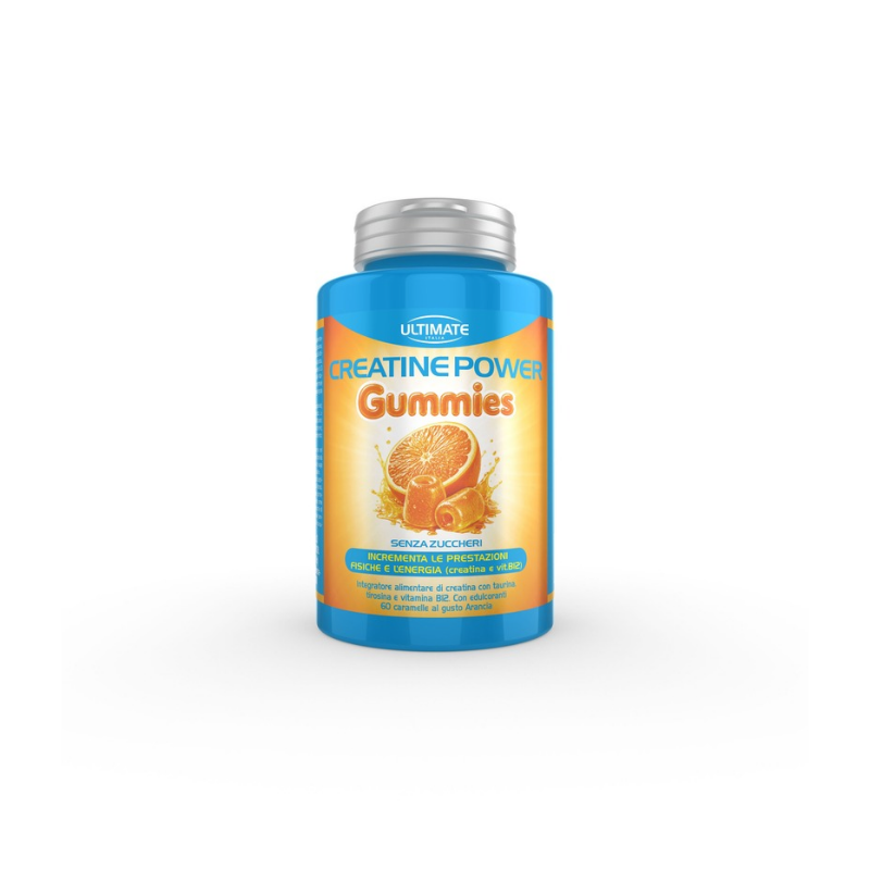 Ultima Italia Creatine Power Gusto Arancia 60 Caramelle Gommose - Integratore Per Lo Sport
