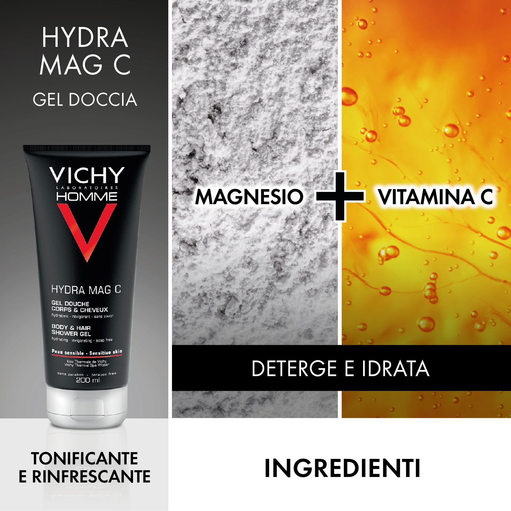 Vichy Pochette Regalo da Uomo per le esigenze specifiche della pelle maschile con Gel Doccia Hydra Mag C 200 ml + Schiuma Da Barba Sensi Shave 200 ml Vichy Pochette Regalo da Uomo per le esigenze specifiche della pelle maschile con Gel Doccia Hydra Mag C 200 ml + Schiuma Da Barba Sensi Shave 200 ml
