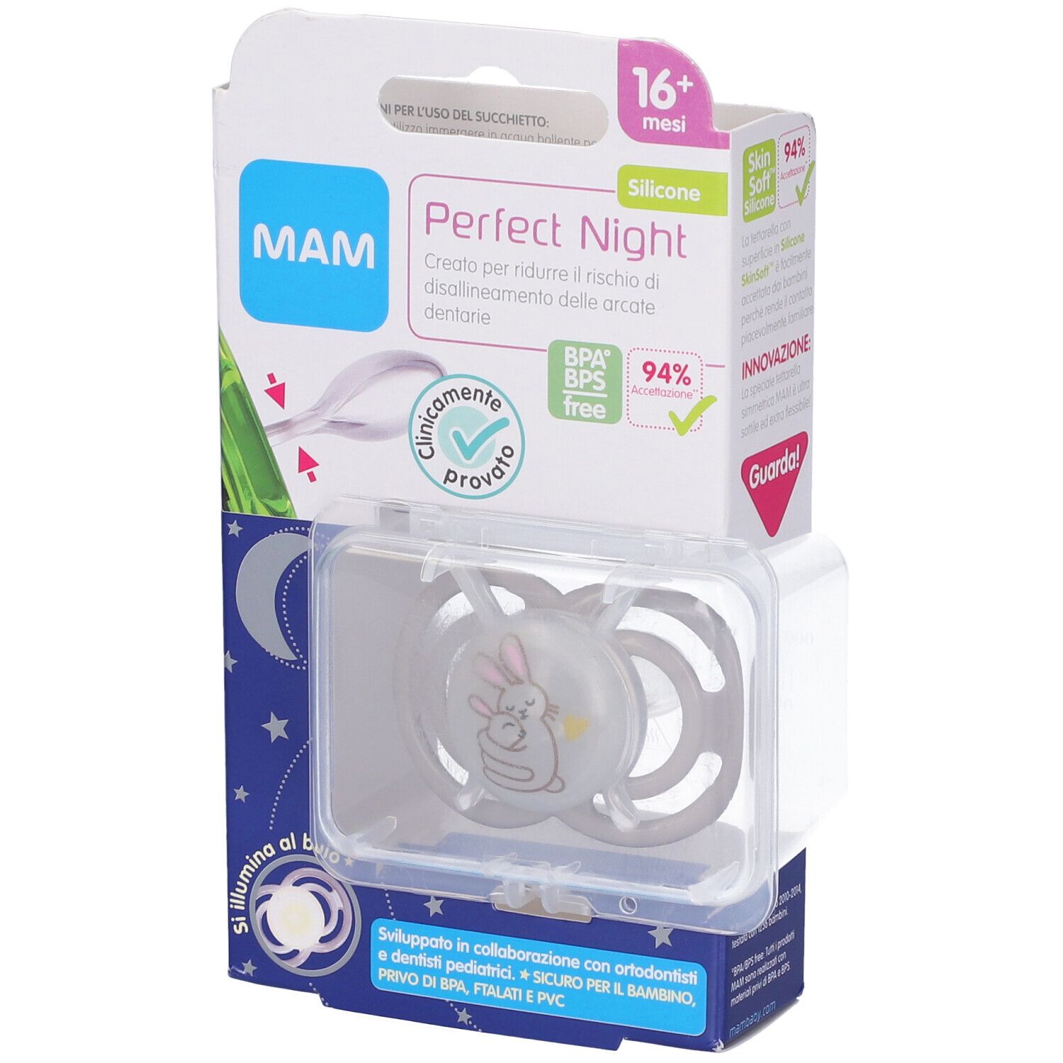 MAM Succh.P-Night Sil.16m+ 2pz