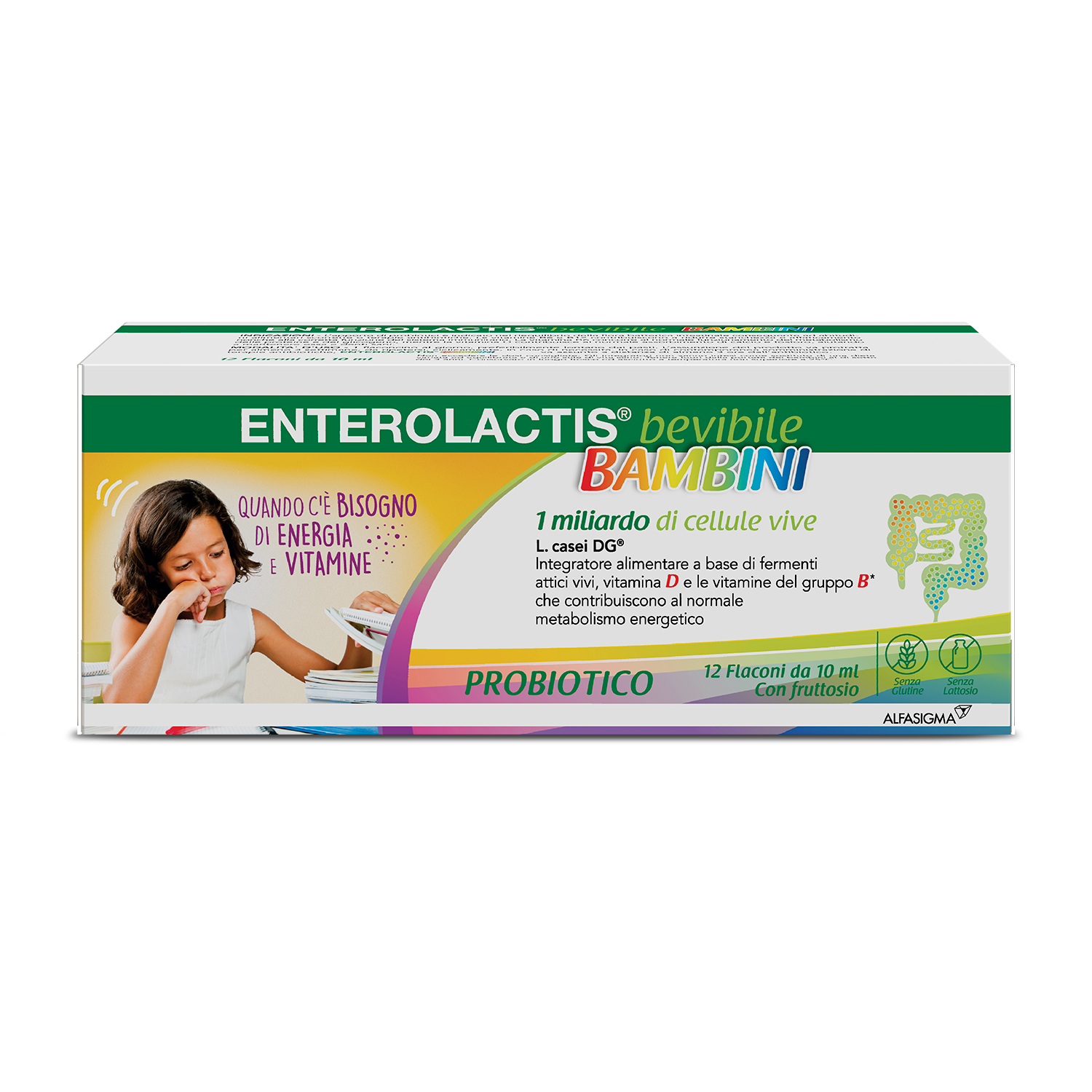 Enterolactis Bambini Bevibile, Integratore Alimentare con Fermenti lattici, probiotici L,Casei DG, 1 Miliardo Cellule Vive, Con Fruttosio, Senza Glutine e Lattosio, 12 Flaconcini da 10ml, Gusto Lampone Enterolactis Bambini Bevibile, Integratore Alimentare con Fermenti lattici, probiotici L,Casei DG, 1 Miliardo Cellule Vive, Con Fruttosio, Senza Glutine e Lattosio, 12 Flaconcini da 10ml, Gusto Lampone