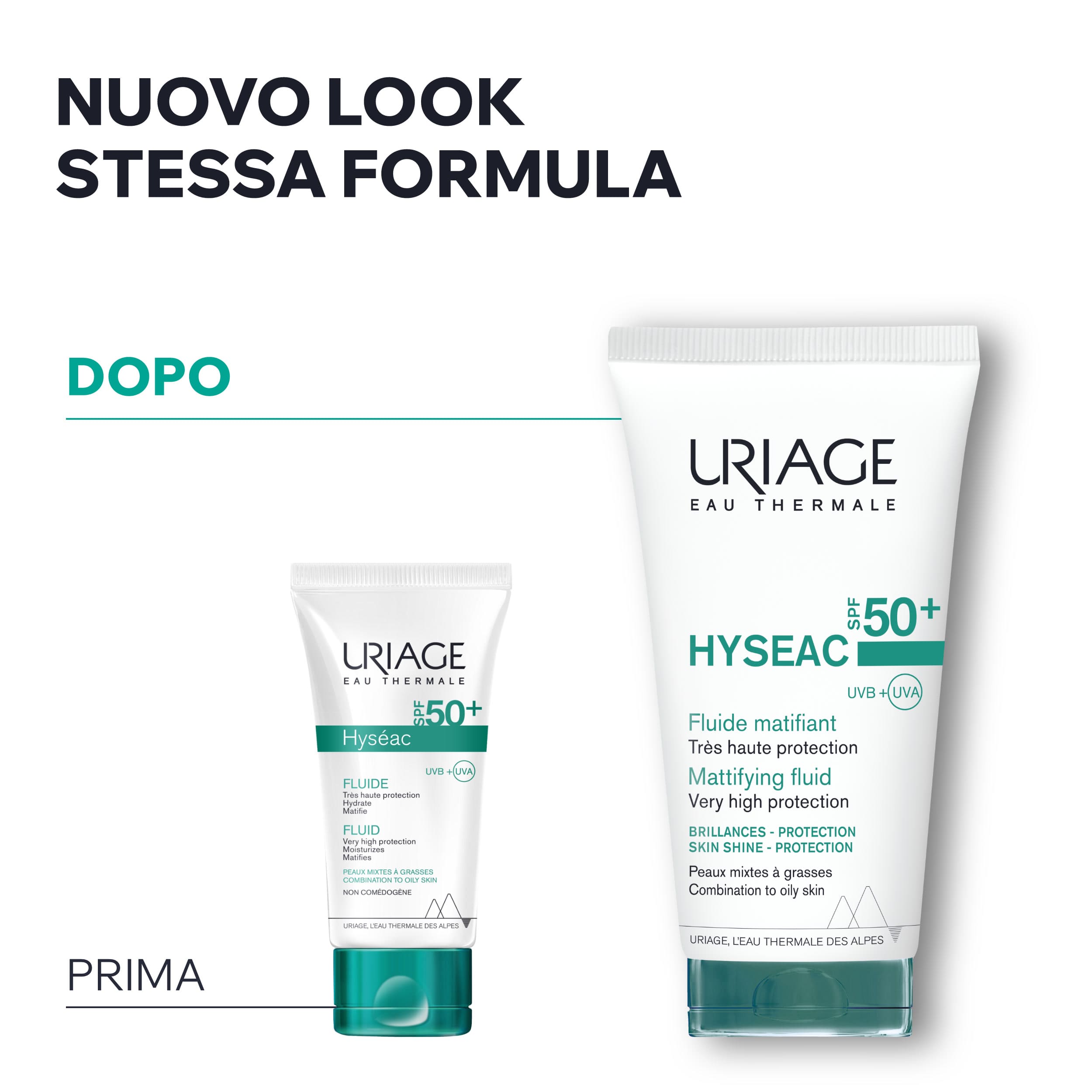 Uriage - Hyséac - Fluido SPF50+ Protezione Molto Alta Per Pelli Miste E Grasse 50 ml