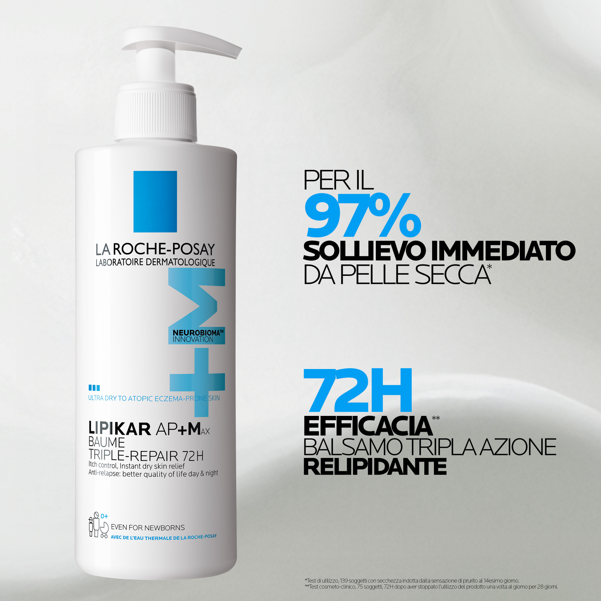 La Roche-Posay Lipikar - Baume AP+MAX Balsamo Relipidante Per Pelle Secca 400 ml