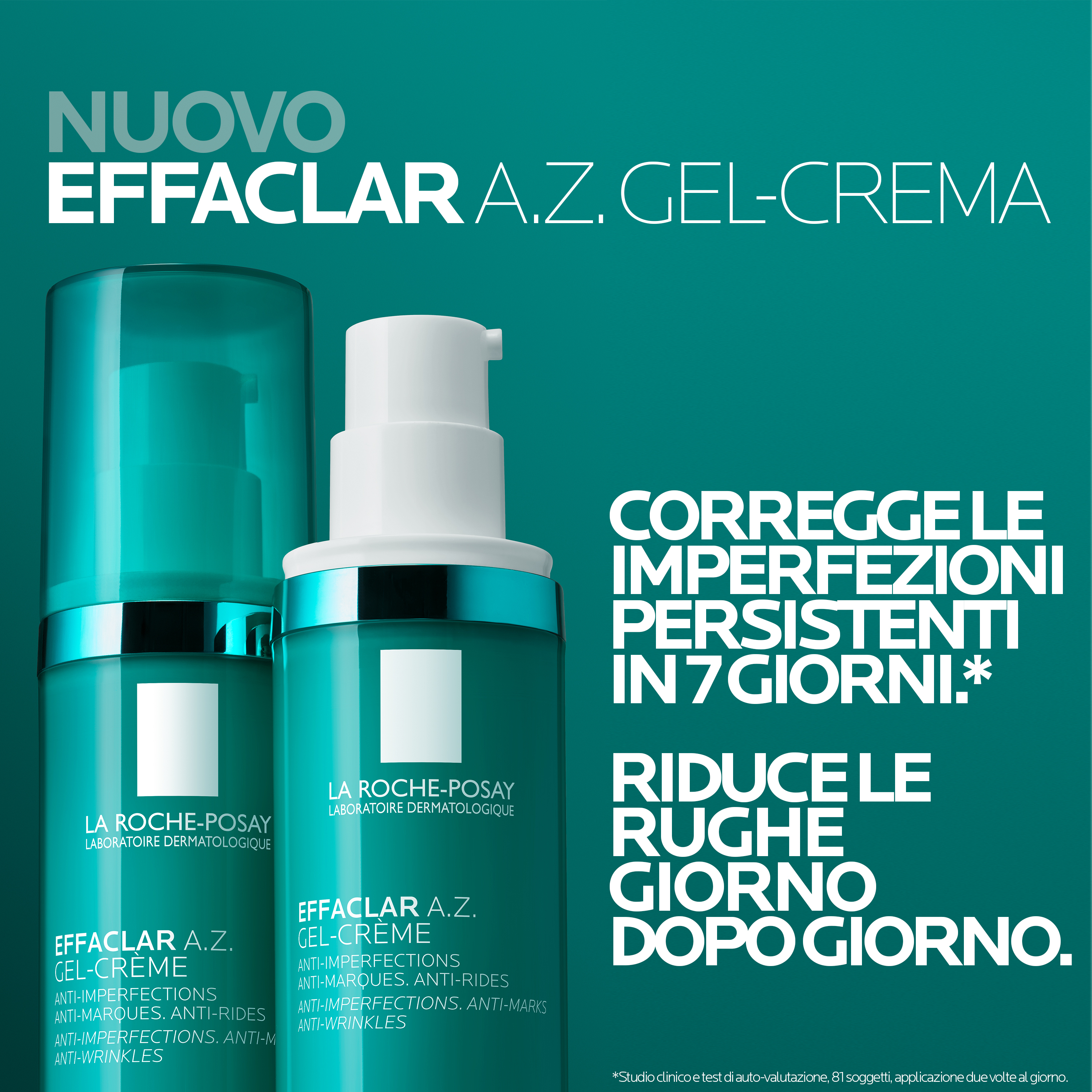 La Roche-Posay Effaclar A.Z. Gel-Crema con acido azelaico: azione anti-imperfezioni, anti-segni e anti-rughe per pelle adulta mista, grassa o a tendenza acneica 40ml