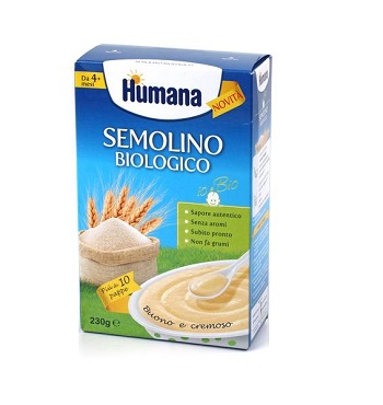 Humana Semolino Crema di Cereali Biologica 230 g Humana Semolino Crema di Cereali Biologica 230 g