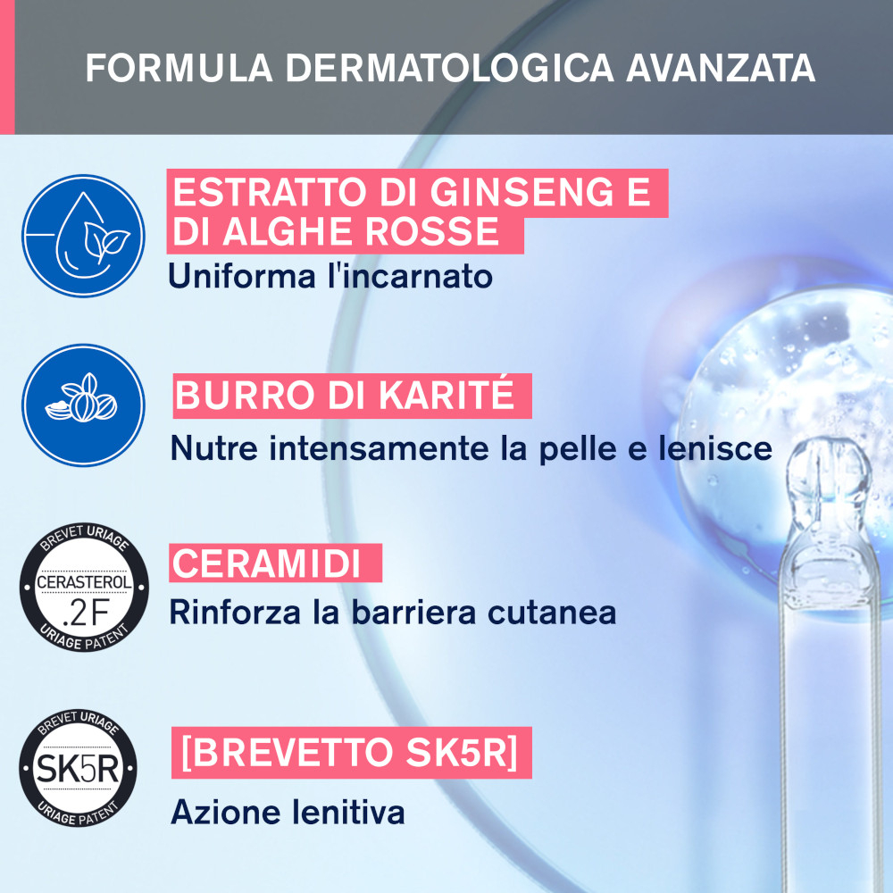 Uriage Roséliane Maschera Anti-rossore Lenitiva Viso 40 ml
