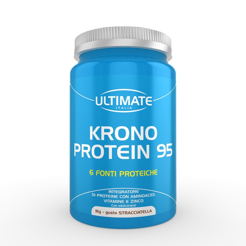 Ultimate Italia Krono Protein 95 Gusto Stracciatella - Integratore Di Proteine 1 Kg