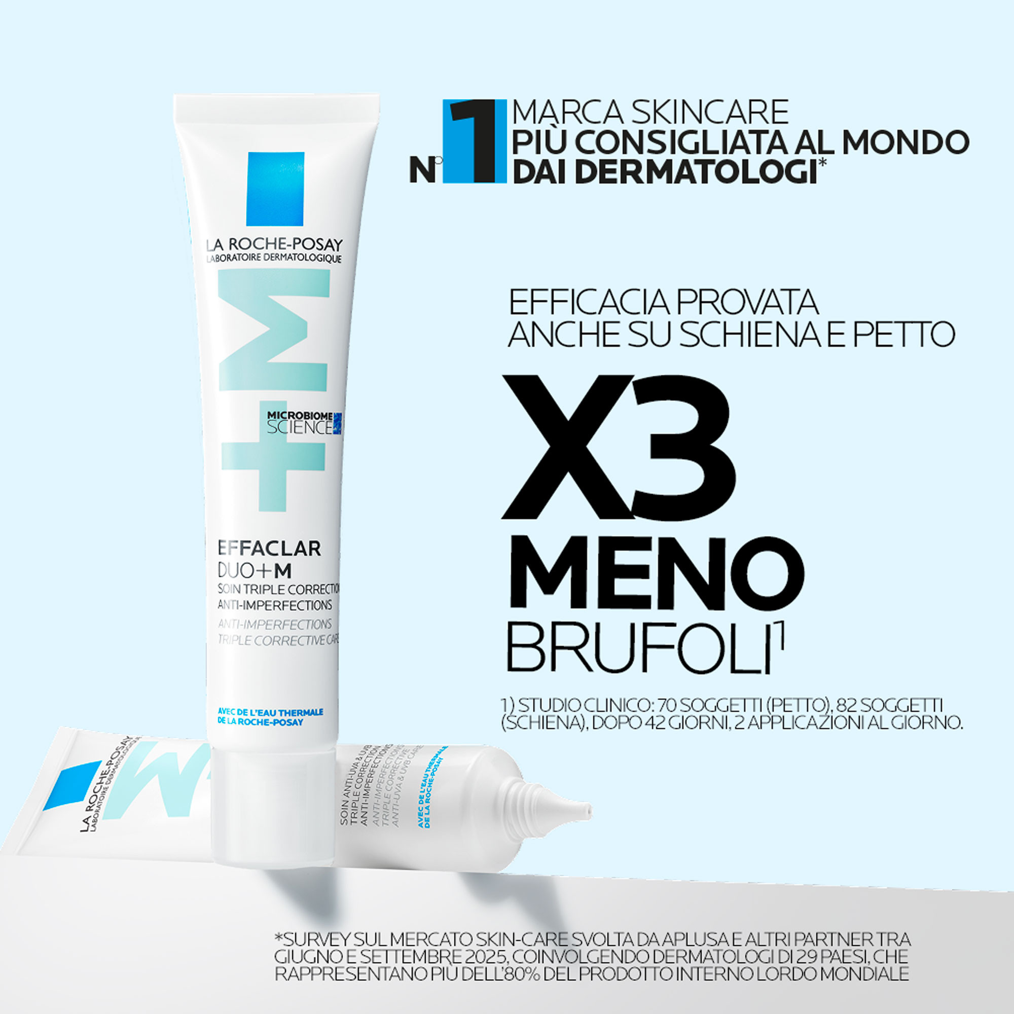 La Roche-Posay Effaclar Duo+M Trattamento Viso Anti-imperfezioni per pelle mista, grassa o a tendenza acneica 40 ml