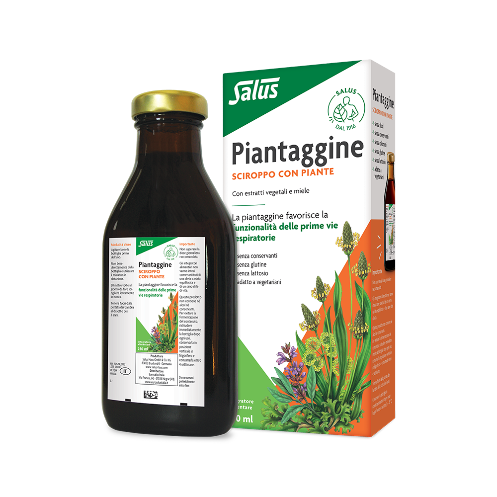 Salus - Piantaggine 250 ml - Integratore Per Le Vie Respiratorie