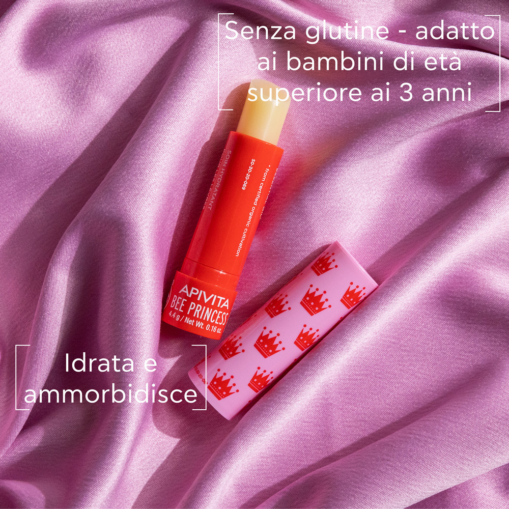 Apivita Bee Princess - Balsamo Labbra Per Bambini 4,4 g