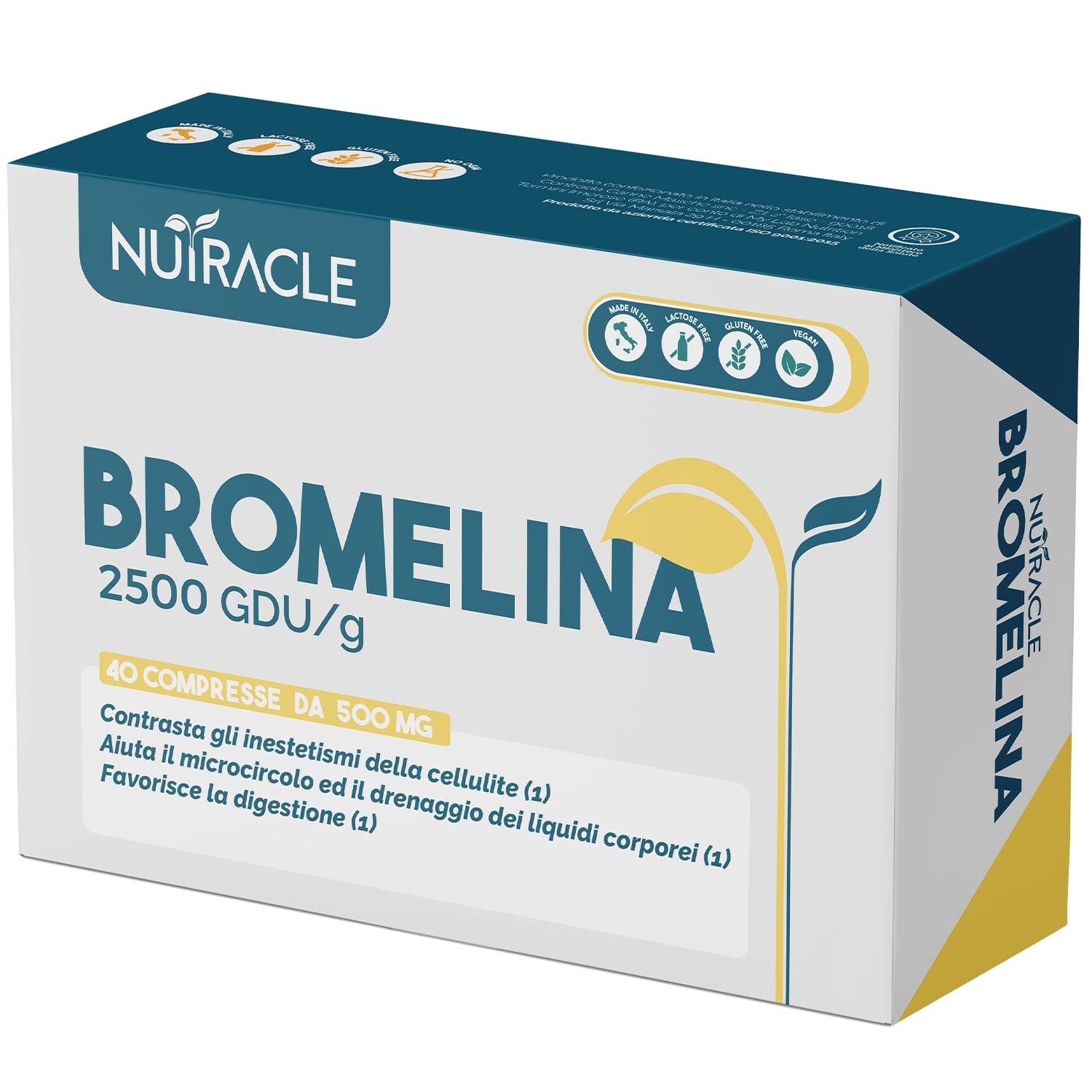 Nutracle Bromelina 40 Compresse - Integratore Drenante