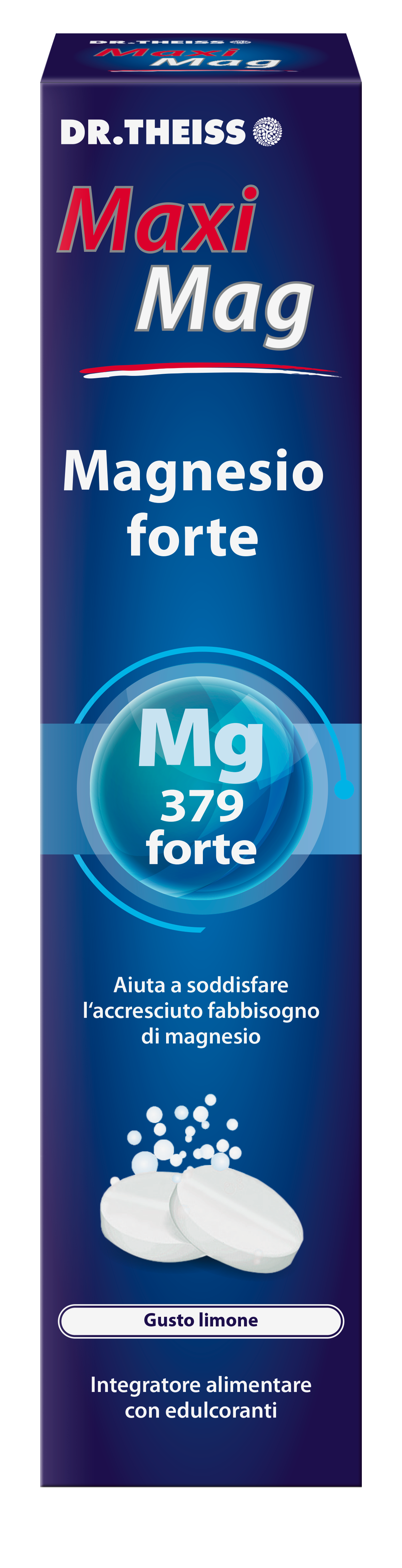 Dr. Theiss - Maxi Mag Magnesio Forte 20 Compresse Effervescenti - Integratore Per Stanchezza E Affaticamento