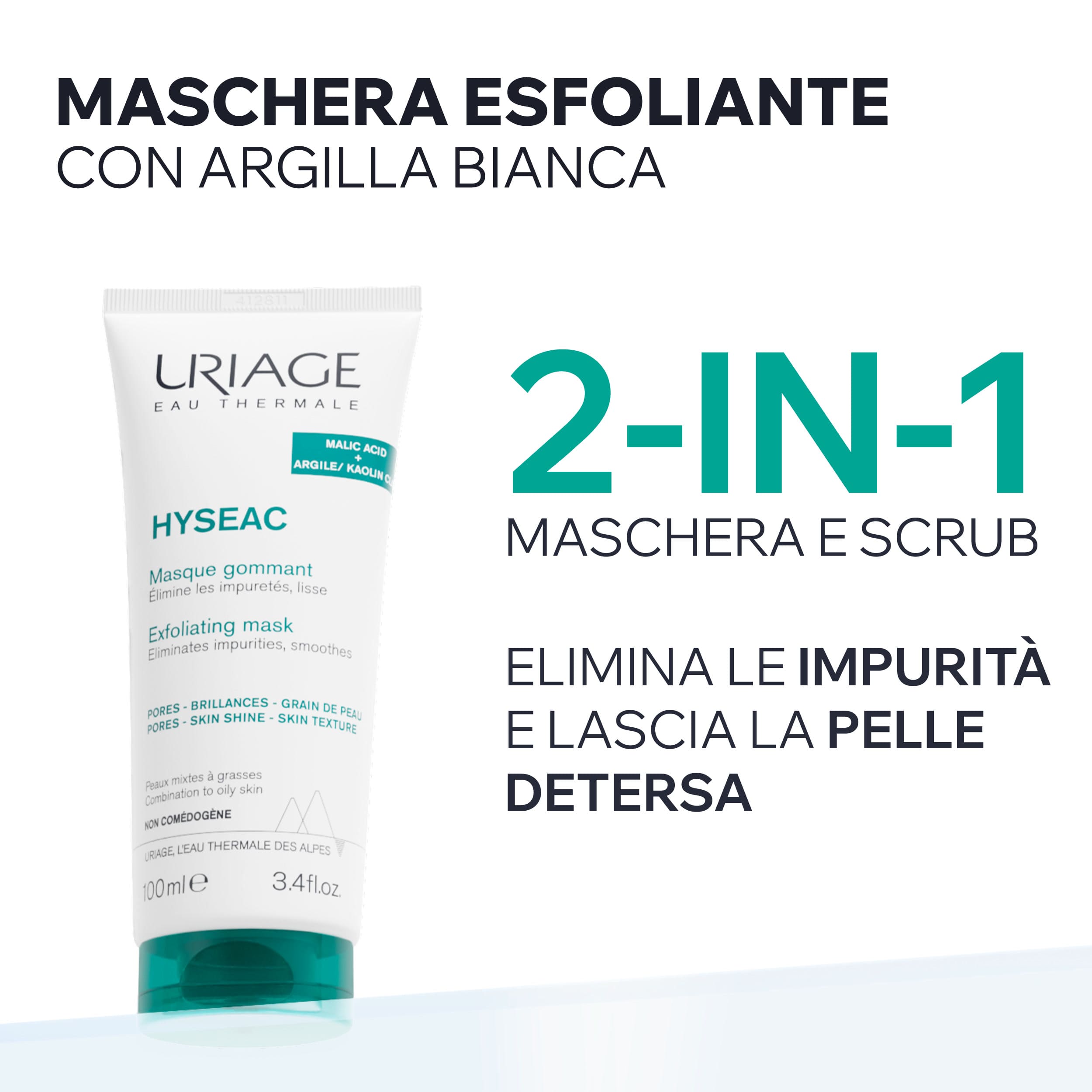 Uriage - Hyséac - Maschera Gommage Esfoliante Viso 100 ml