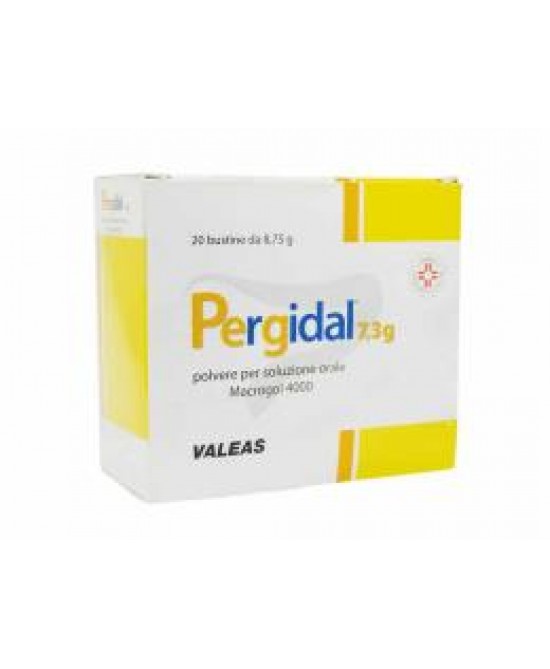 Pergidal Polvere 7,3 grammi Macrogol 4000 Stitichezza 20 Bustine