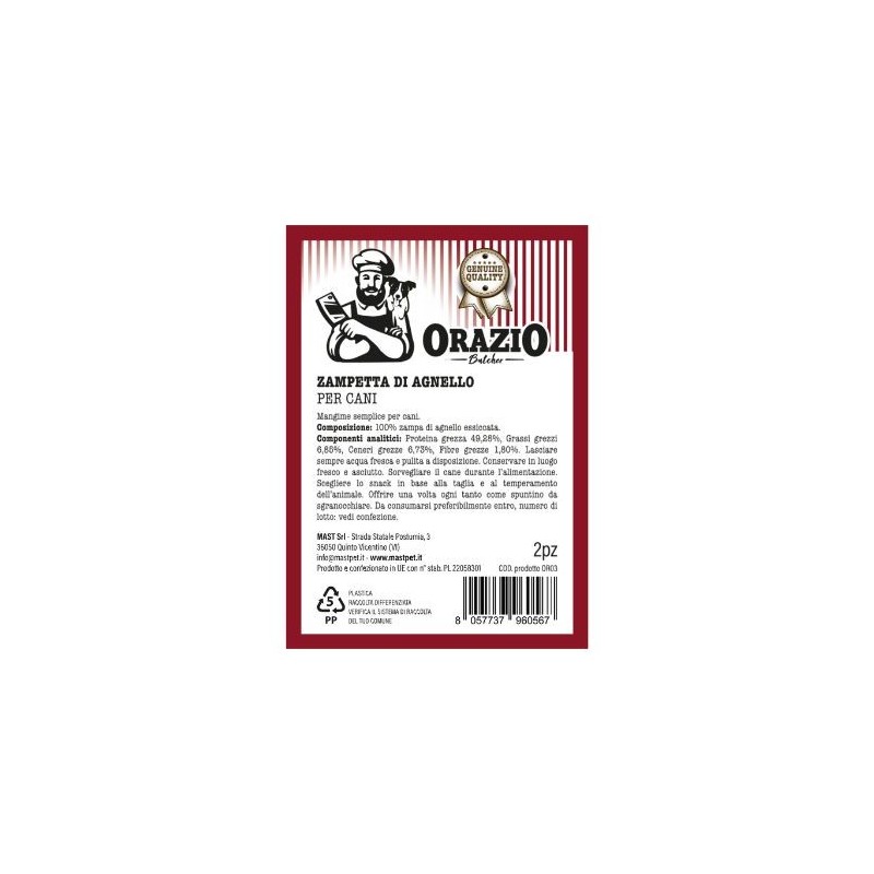 MAST ORAZIO ZAMPETTA DI AGNELLO 2PZ