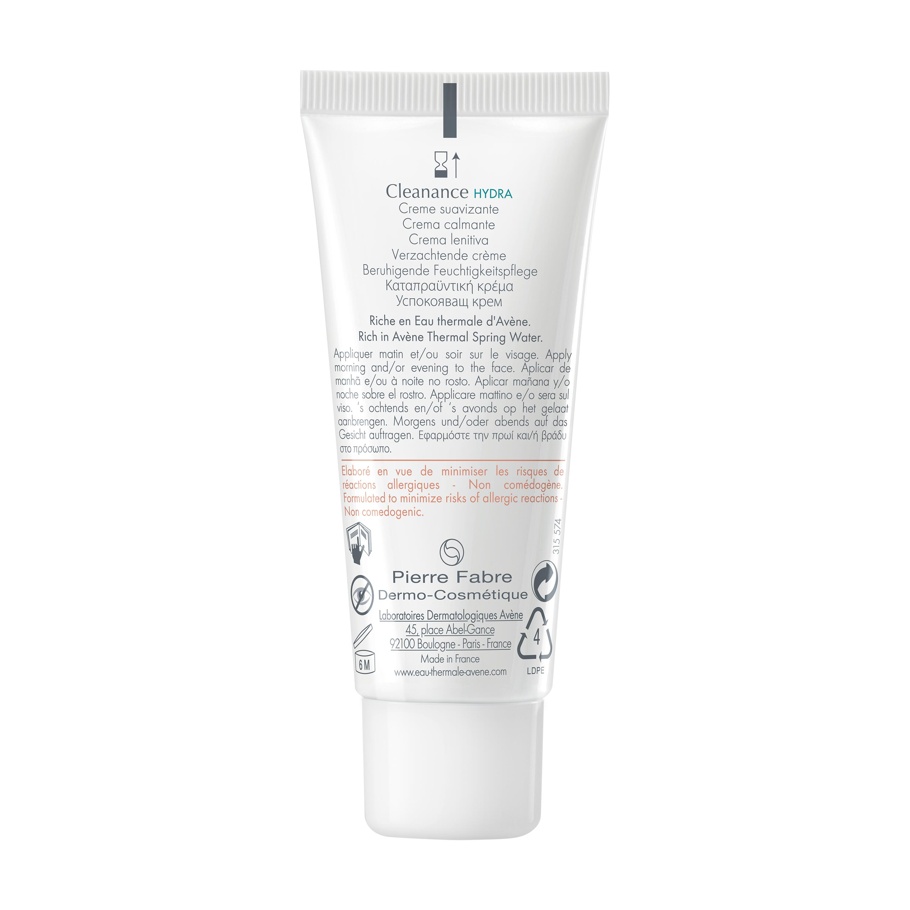 Avène Cleanance Hydra - Crema Lenitiva Per Pelle Secca A Tendenza Acneica 40 ml 