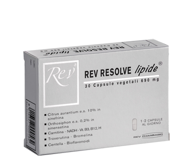 Rev Resolve Lipide Integratore Drenante e Anticellulite 30 Capsule