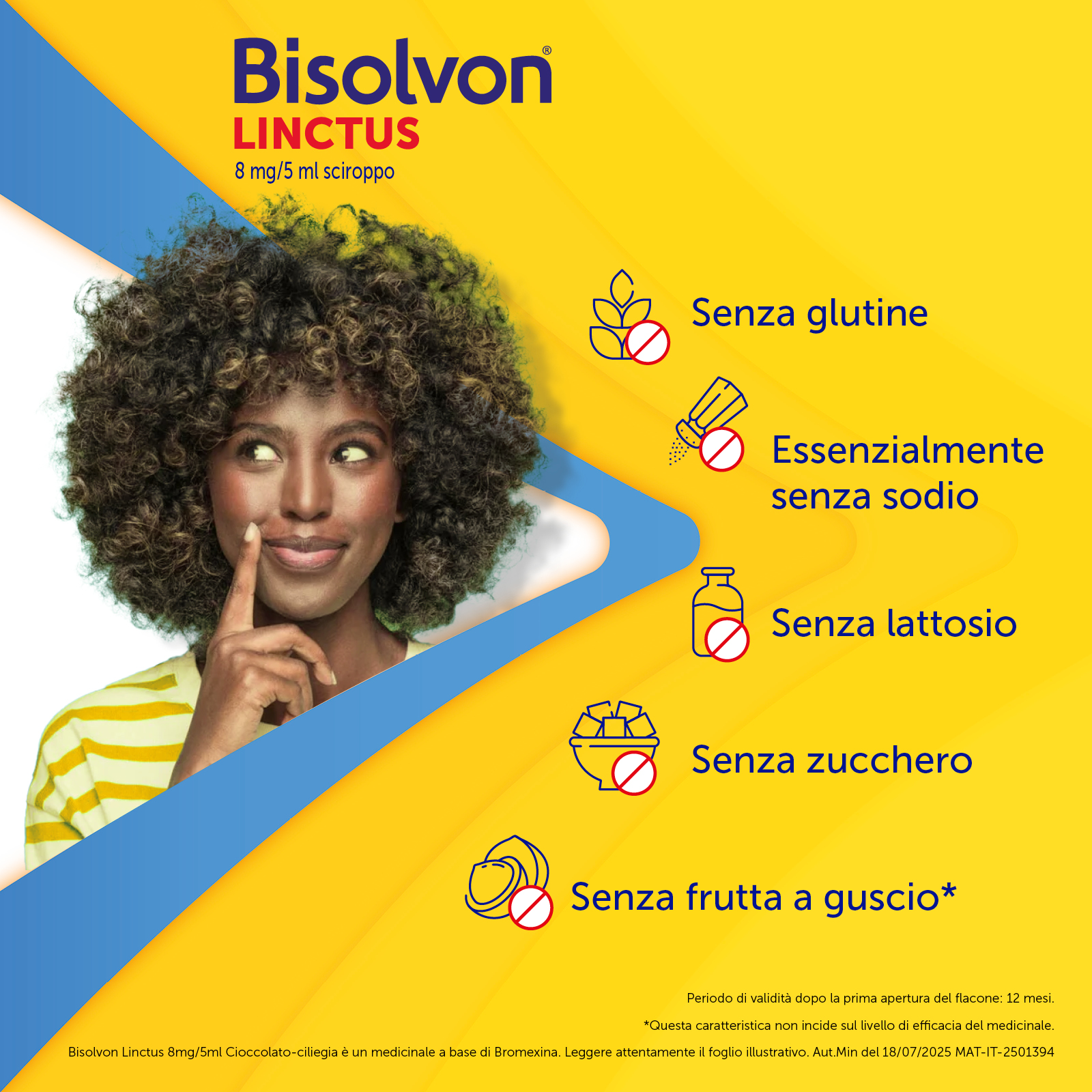 Bisolvon Linctus 8mg/5ml Gusto Cioccolato e Ciliegia - Sciroppo Mucolitico Per Catarro E Tosse Grassa