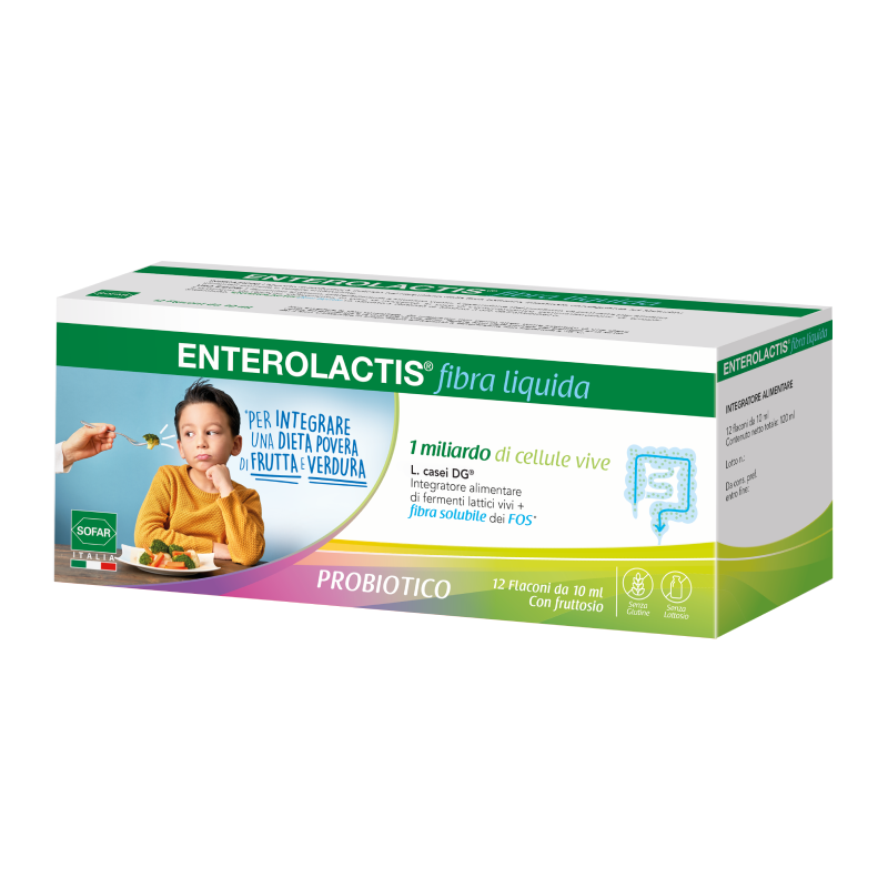 Enterolactis Fibra Liquida, Integratore Alimentare con Fermenti lattici, probiotici, Fibra solubile FOS, Fruttoligosaccaridi, 1 Miliardo Cellule Vive, Senza Glutine e Lattosio, 12 Flaconcini Gusto Limone Enterolactis Fibra Liquida, Integratore Alimentare con Fermenti lattici, probiotici, Fibra solubile FOS, Fruttoligosaccaridi, 1 Miliardo Cellule Vive, Senza Glutine e Lattosio, 12 Flaconcini Gusto Limone