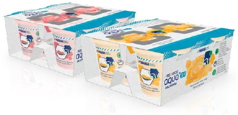 Resource Aqua+ 3in1 Pesca Bevanda Gelificata Con Fibre 4x125 g