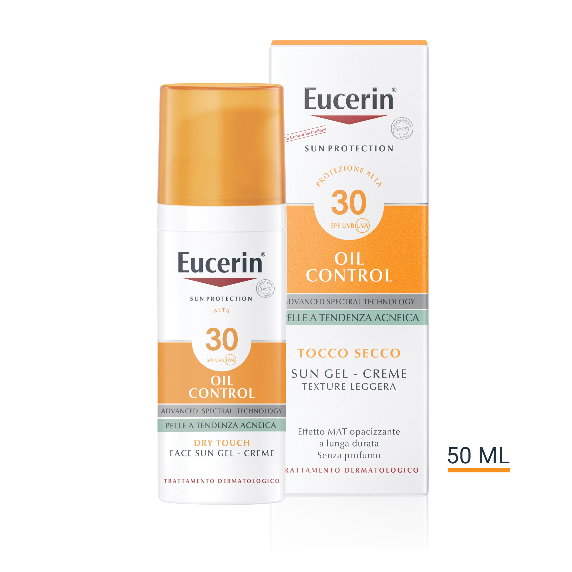 Eucerin Sun Oil Control Protezione Solare Viso SPF30 50mL Eucerin Sun Oil Control Protezione Solare Viso SPF30 50mL