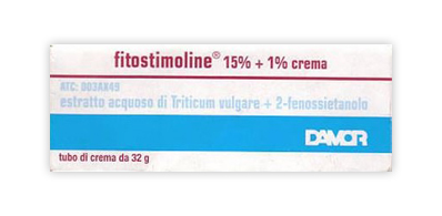 Fitostimoline 15% Crema Cicatrizzante Estratto Acquoso di Triticum Vulgare 32g Fitostimoline 15% Crema Cicatrizzante Estratto Acquoso di Triticum Vulgare 32g