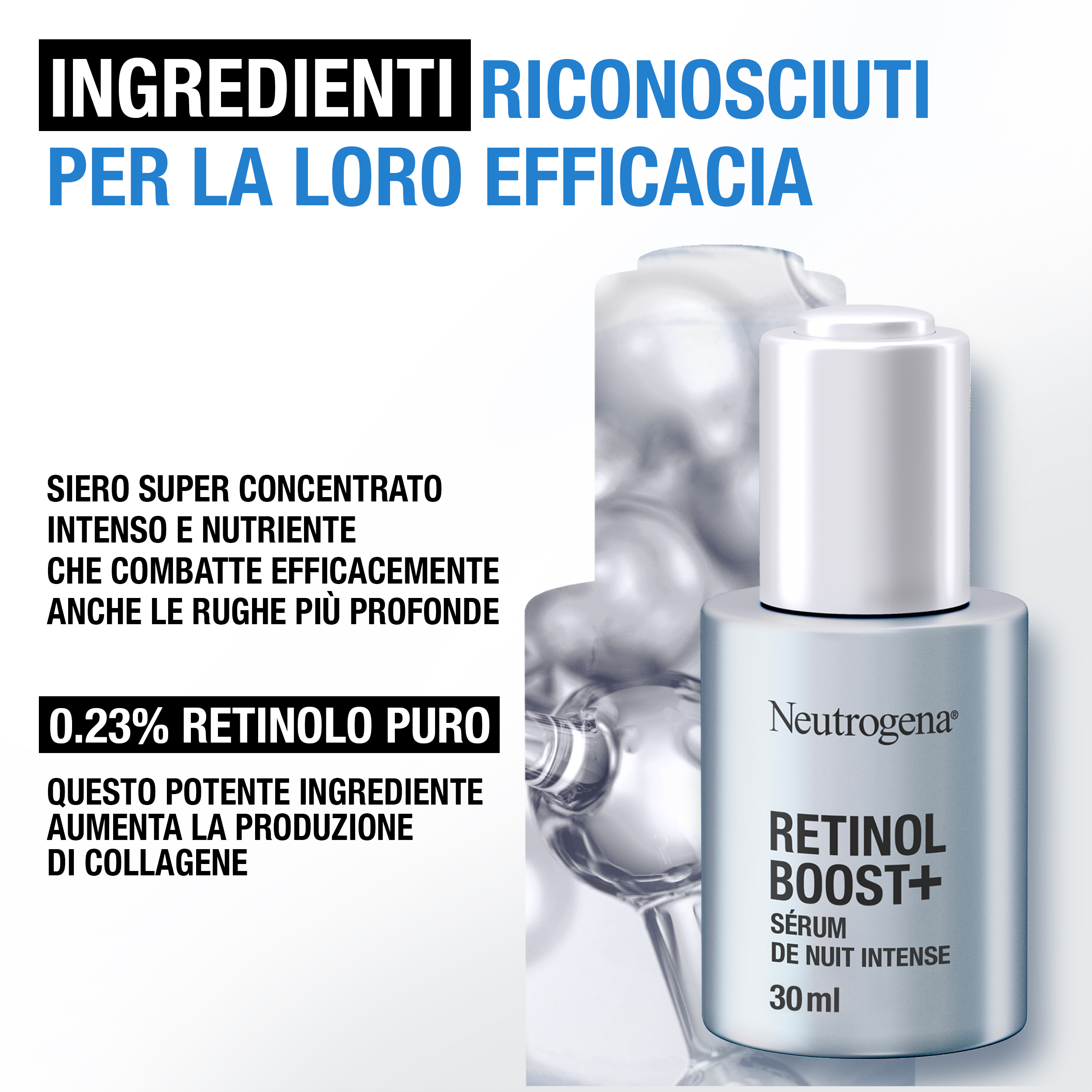 Neutrogena Duo Anti-Età e Protezione Retinol Boost Siero 30 ml + Hydro Boost Fluido SPF50 15 ml Neutrogena Duo Anti-Età e Protezione Retinol Boost Siero 30 ml + Hydro Boost Fluido SPF50 15 ml