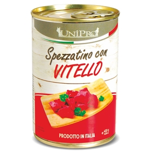 UNIPRO CANE SPEZZATINO VITELLO 400GR (lattina)