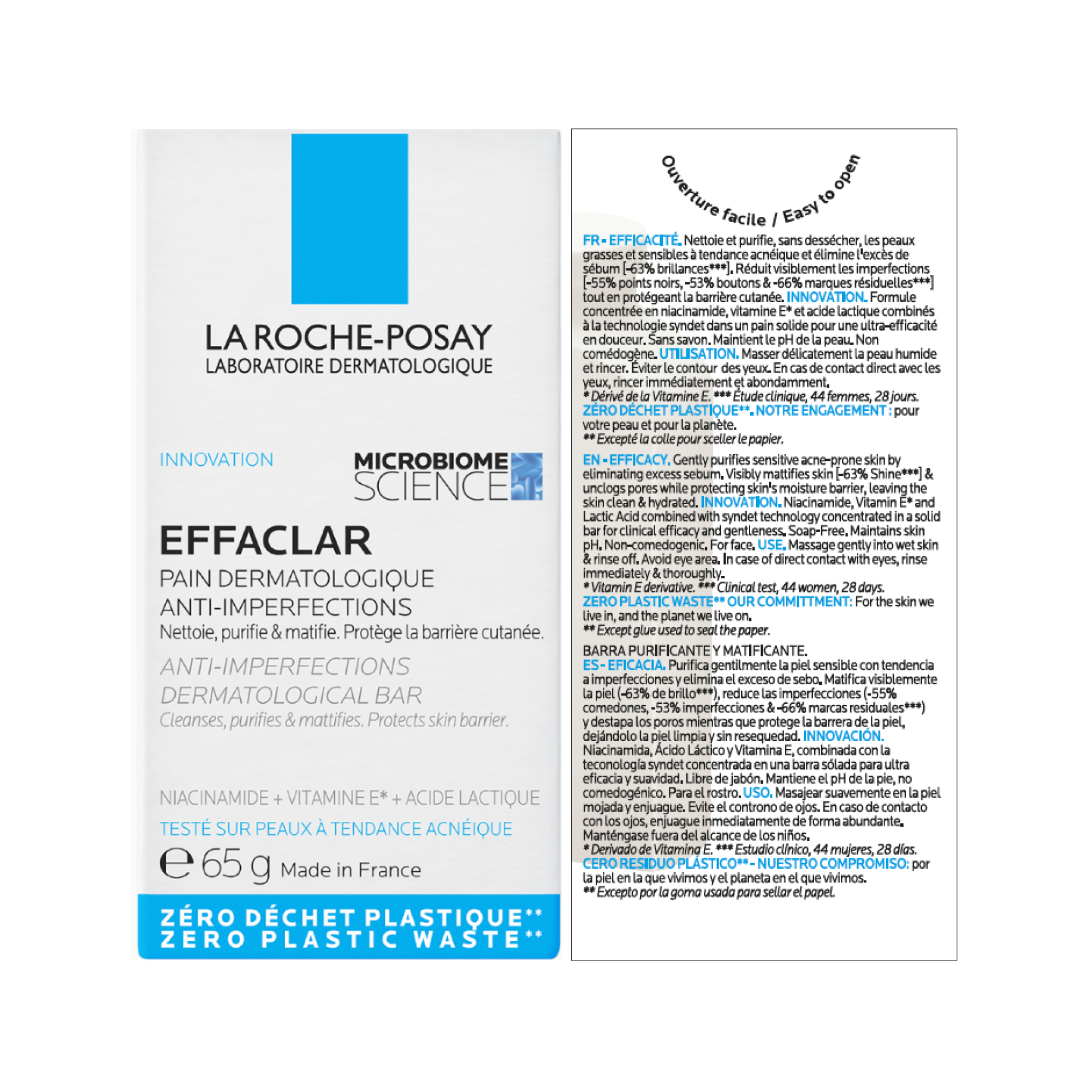 EFFACLAR DETERGENTE SOLIDO 65g EFFACLAR DETERGENTE SOLIDO 65g