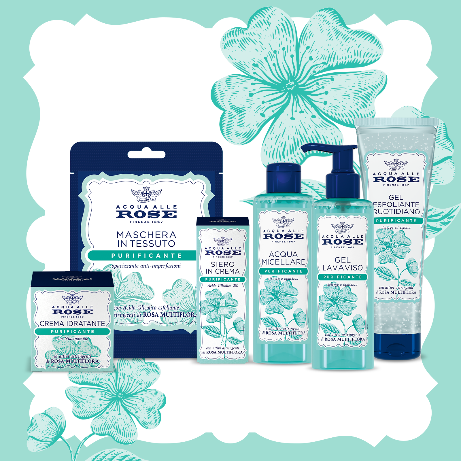 Acqua Alle Rose - Gel Lavaviso Purificante Viso 200 ml