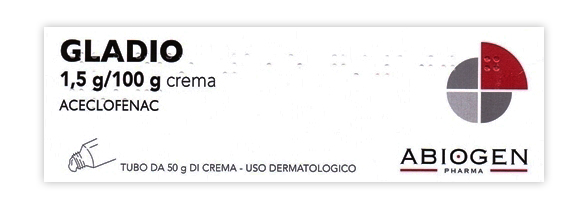 Gladio Crema 1,5 gr/100 gr Aceclofenac Dolori Articolari 50g
