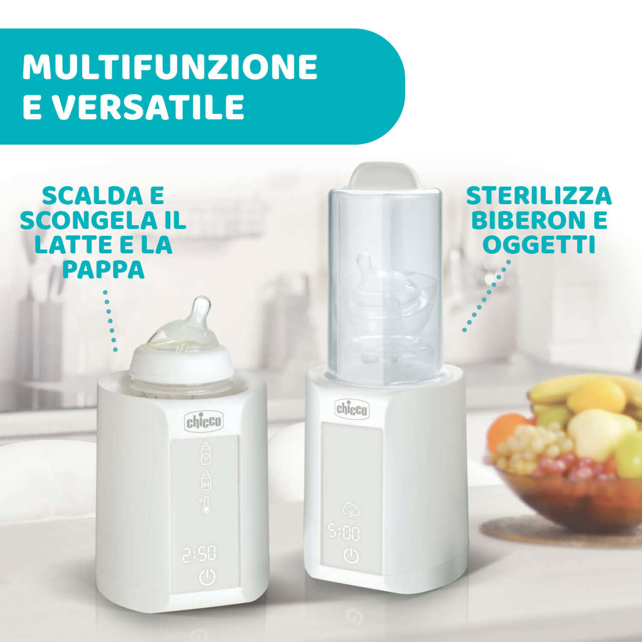 CHICCO - Scaldabiberon con Sterilizzatore