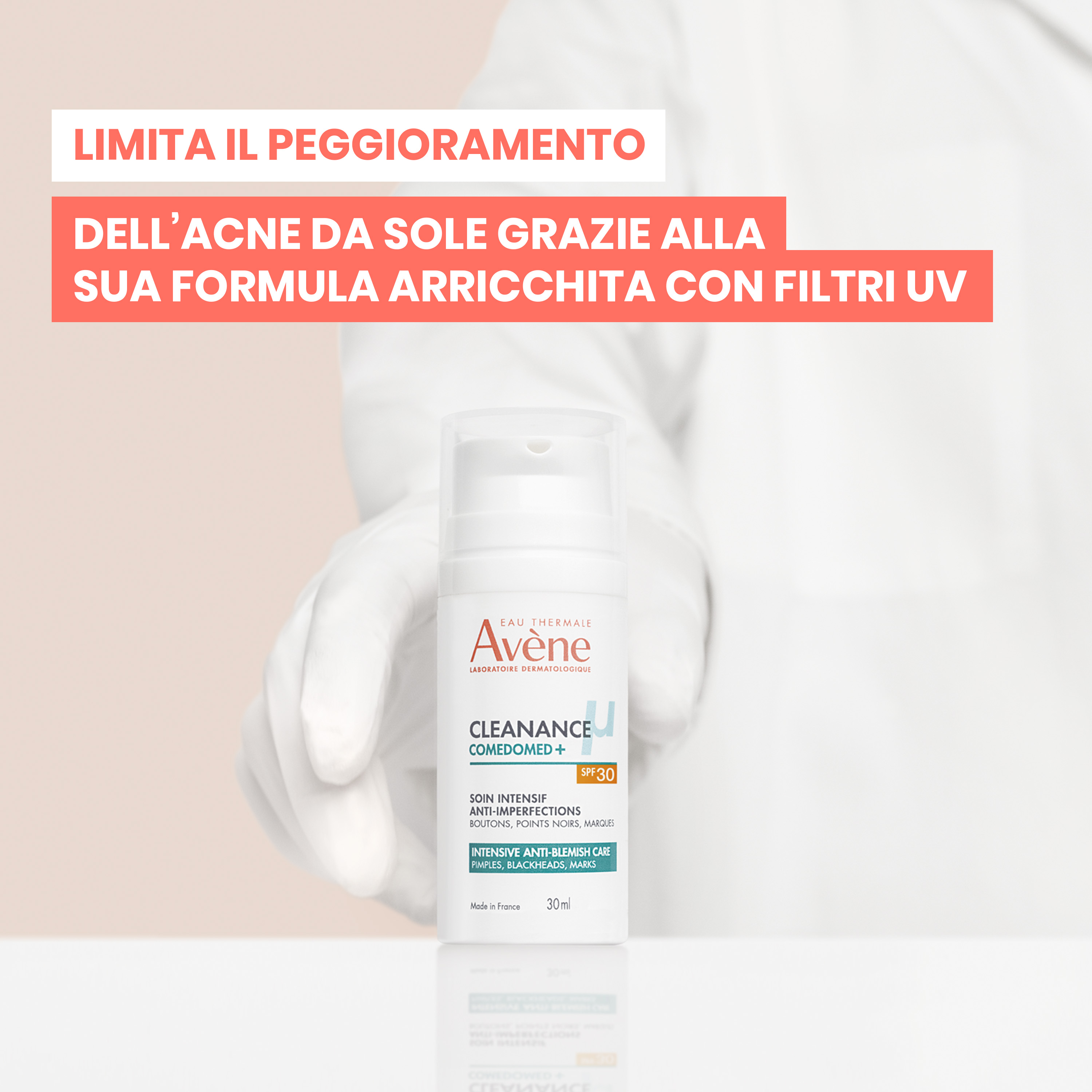 Avène Comedomed+ - Fluido Intensivo Quotidiano Anti-Imperfezioni SPF30 Viso 30 ml