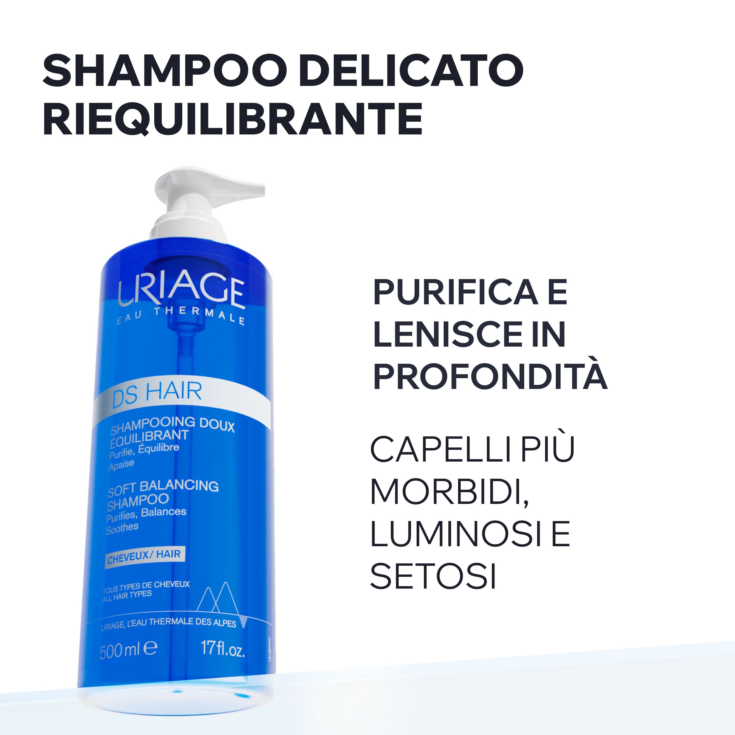 Uriage - DS Hair - Shampoo Delicato Riequilibrante 500 ml