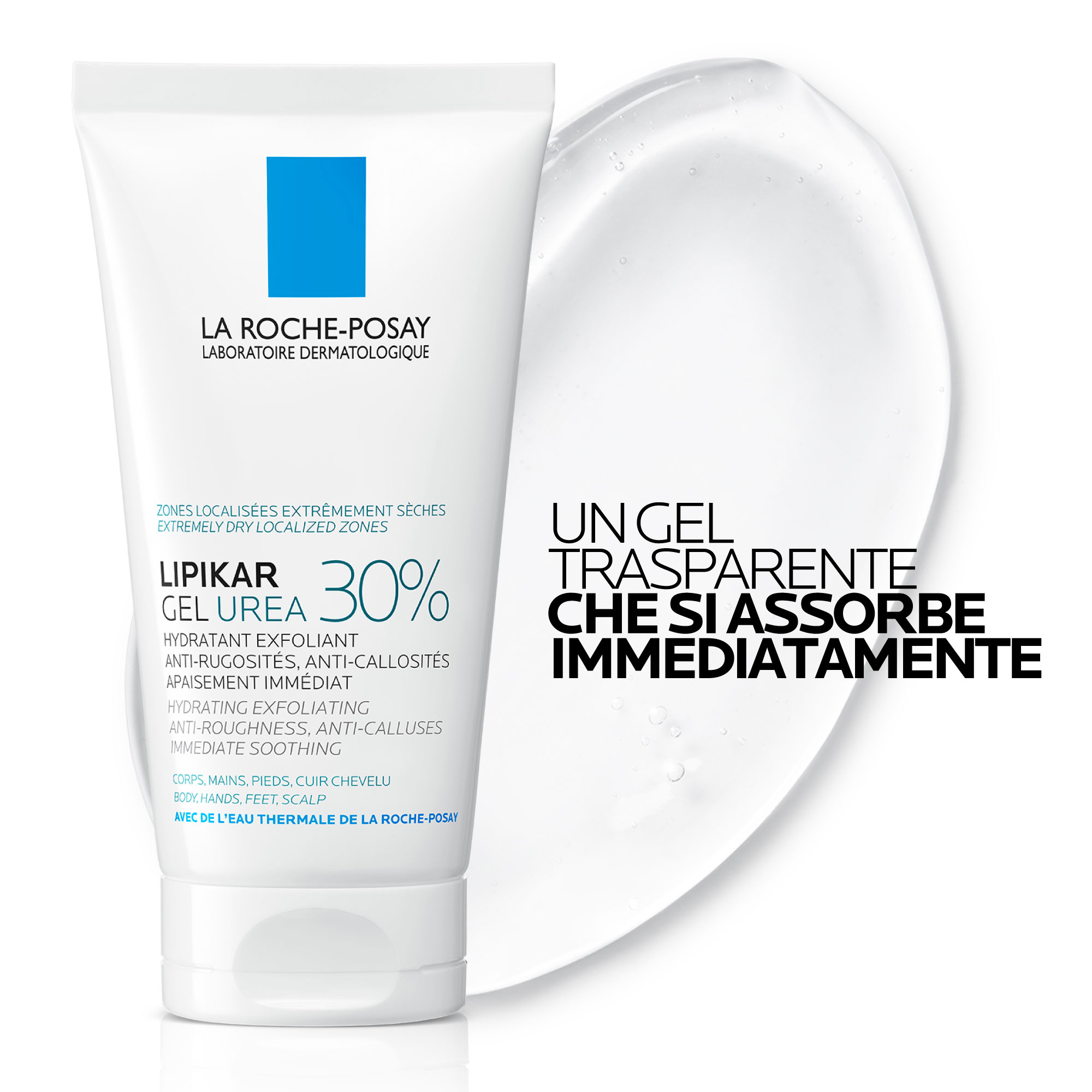 La Roche-Posay Lipikar Gel Urea 30% idratante esfoliante con Urea 30% e Niacinamide 50ml La Roche-Posay Lipikar Gel Urea 30% idratante esfoliante con Urea 30% e Niacinamide 50ml