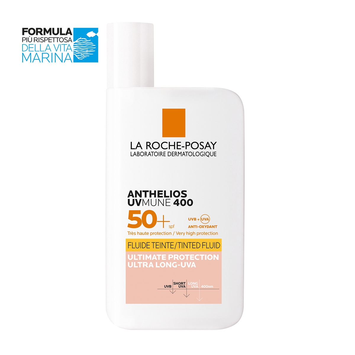 La Roche Posay Anthelios Uvmune 400 Fluido invisibile colorato Spf50+ 50ml La Roche Posay Anthelios Uvmune 400 Fluido invisibile colorato Spf50+ 50ml