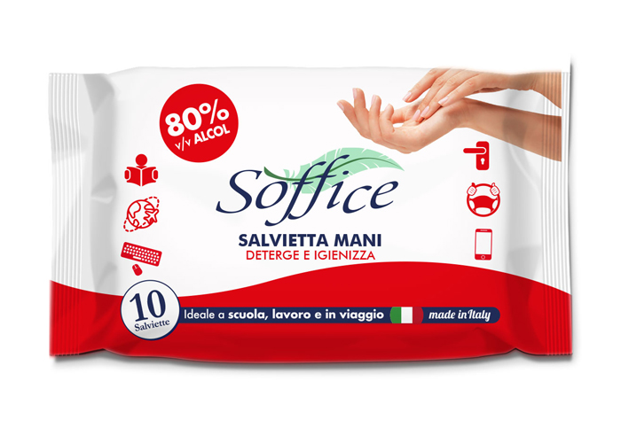 SOFFICE Salv.Mani 80% Alc.10pz