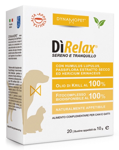 DìRelax Integratore Per Cani 20 Bustine 10 ml