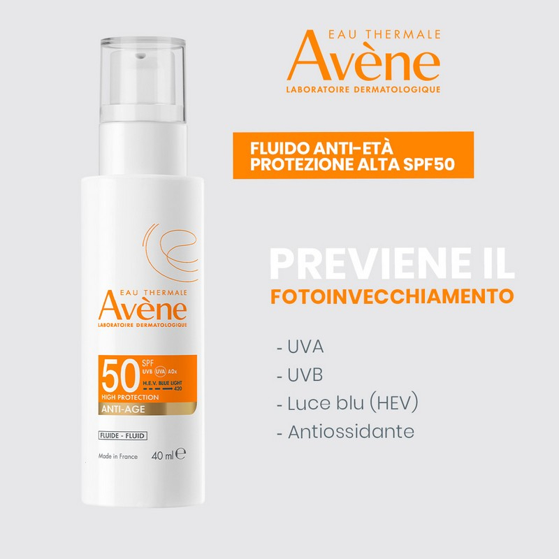 Avène Solare Fluido Anti-Età SPF 50+ 40ml Avène Solare Fluido Anti-Età SPF 50+ 40ml