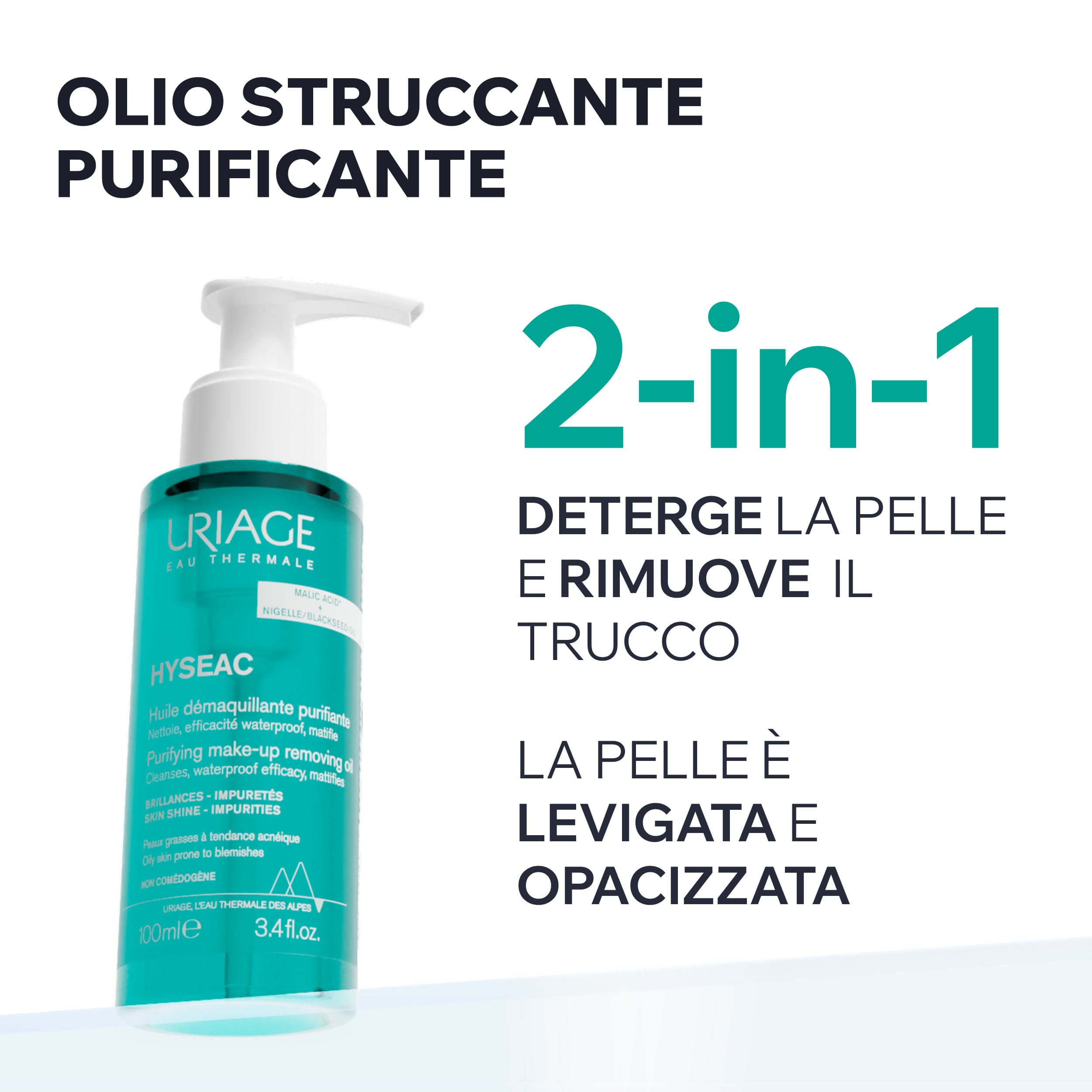 Uriage - Hyséac - Olio Purificante Per Pelle Mista A Tendenza Acneica 100 ml