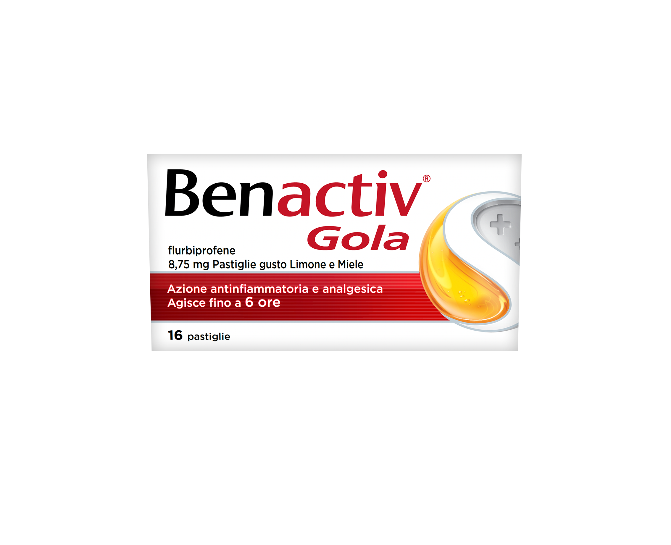 BENACTIV GOLA 16 PAST. LIMONE E MIELE pastiglie mal di gola 