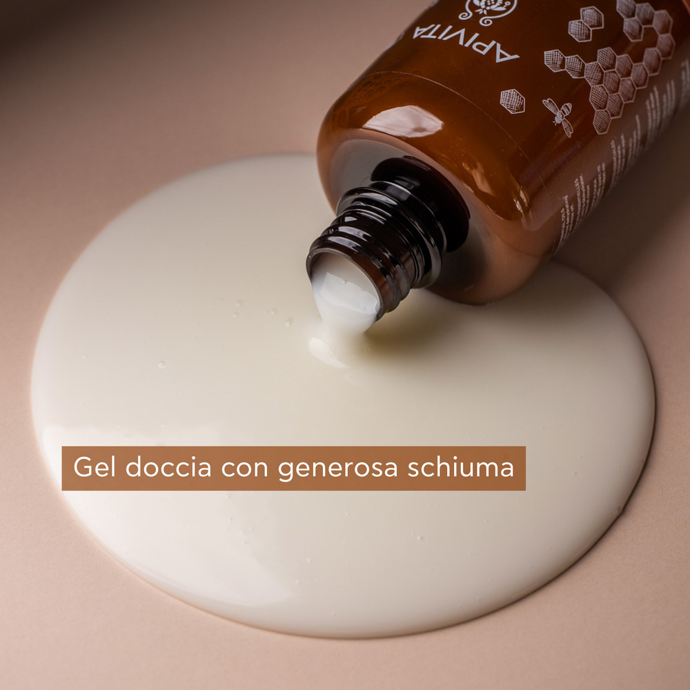 Apivita Royal Honey - Gel Doccia Detergente Con Miele E Oli Essenziali Per Pelle Secca 250 ml