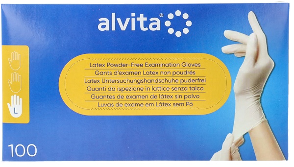 ALVITA GUANTI LATT S/TALCO L