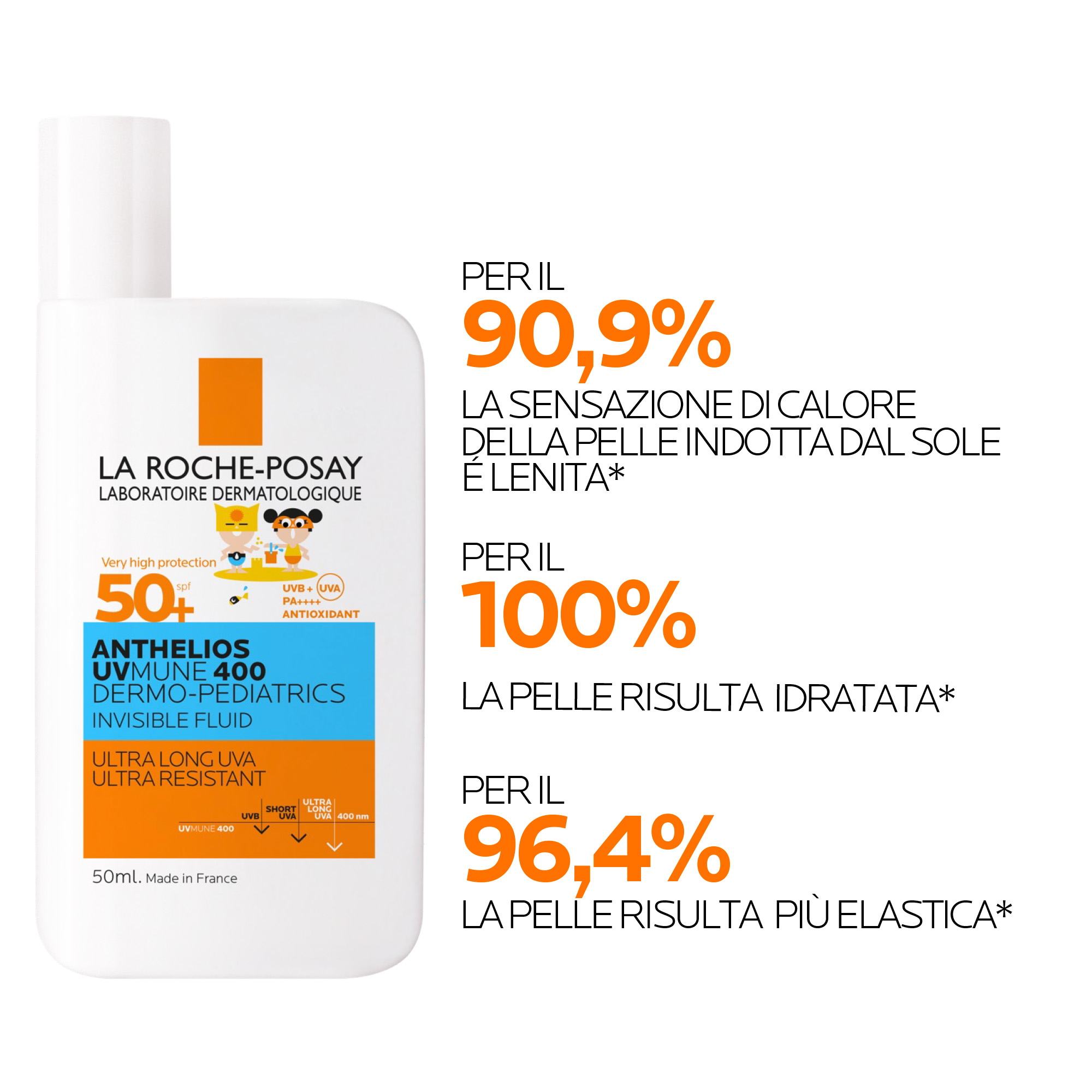 La Roche-Posay - Anthelios Uvmune 400 Dermo-Pediatrics Fluido Invisibile SPF50+ Bambini 50 ml