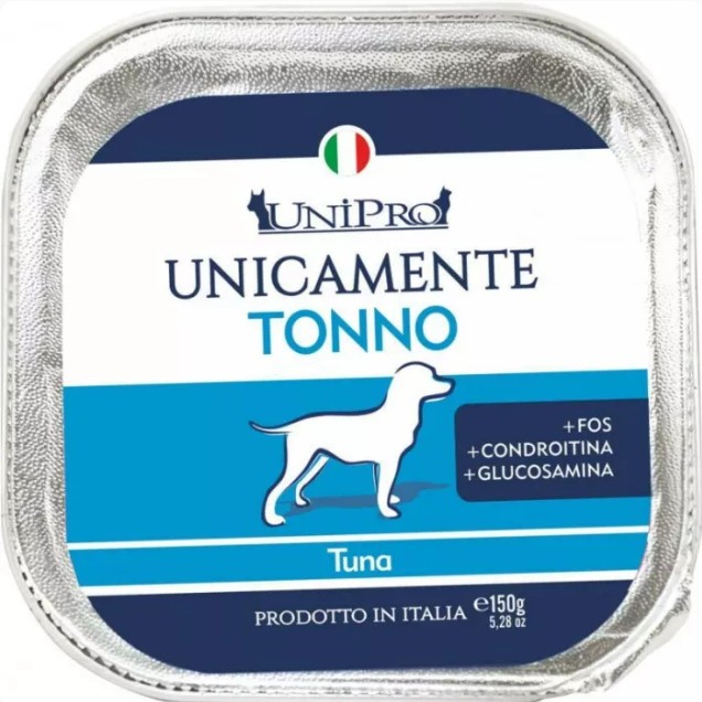 UNIPRO CANE MONOPROTEICO TONNO 150GR (vaschetta)