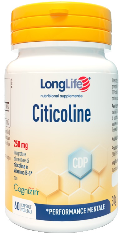 LONGLIFE CITICOLINE 60CPS VEG