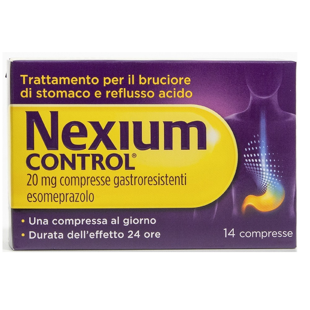 Nexium CONTROL Antiacido per Bruciore di Stomaco e Reflusso Esomeprazolo 14 Compresse Nexium CONTROL Antiacido per Bruciore di Stomaco e Reflusso Esomeprazolo 14 Compresse