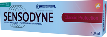 Sensodyne Classic Protection sollievo e protezione dei denti sensibili 100ml Sensodyne Classic Protection sollievo e protezione dei denti sensibili 100ml
