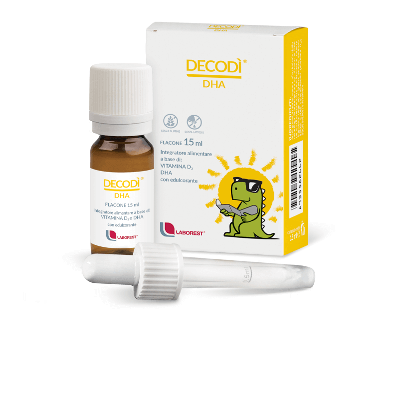 Decodì DHA Integratore di vitamina D e DHA flacone 15 ml Decodì DHA Integratore di vitamina D e DHA flacone 15 ml